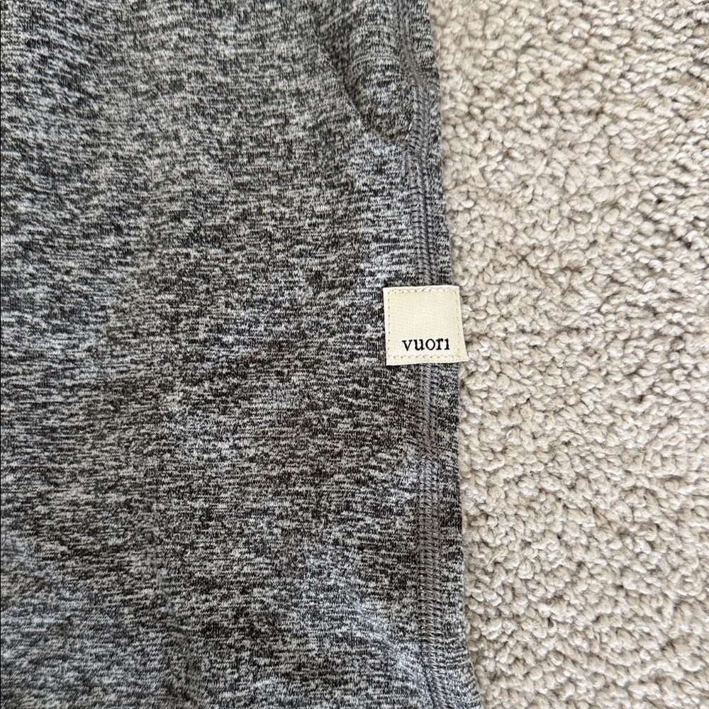 Vuori Charcoal Gray Women's Athletic Shorts - Picture 2 of 2